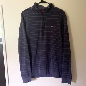 Vineyard Vines Striped Quarter-Zip Sweater